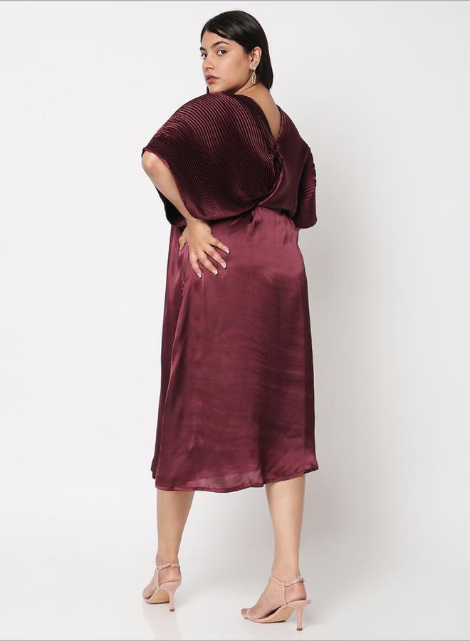 ميش فستان ميدي ساتان بليسيه - Image 5