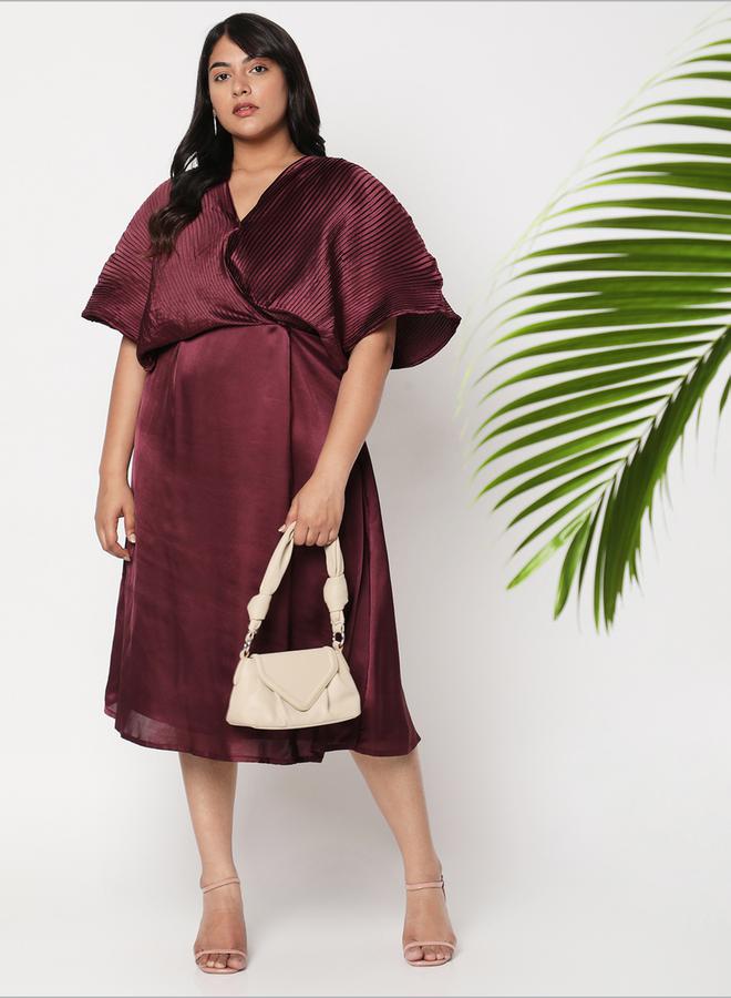 ميش فستان ميدي ساتان بليسيه - Image 1