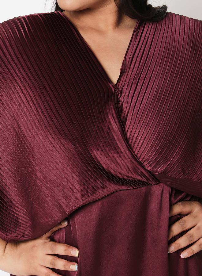 ميش فستان ميدي ساتان بليسيه - Image 2