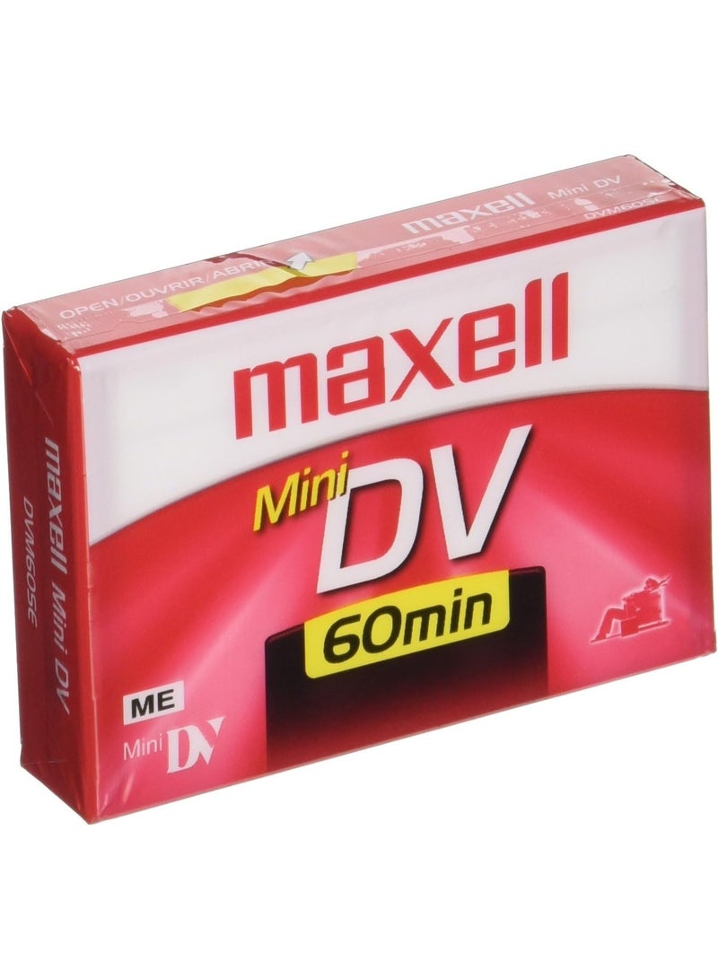 Maxell Maxell 298012 Advanced Digital Picture Technology 60 Minute Recording SPmode Time Mini DVD Cassette