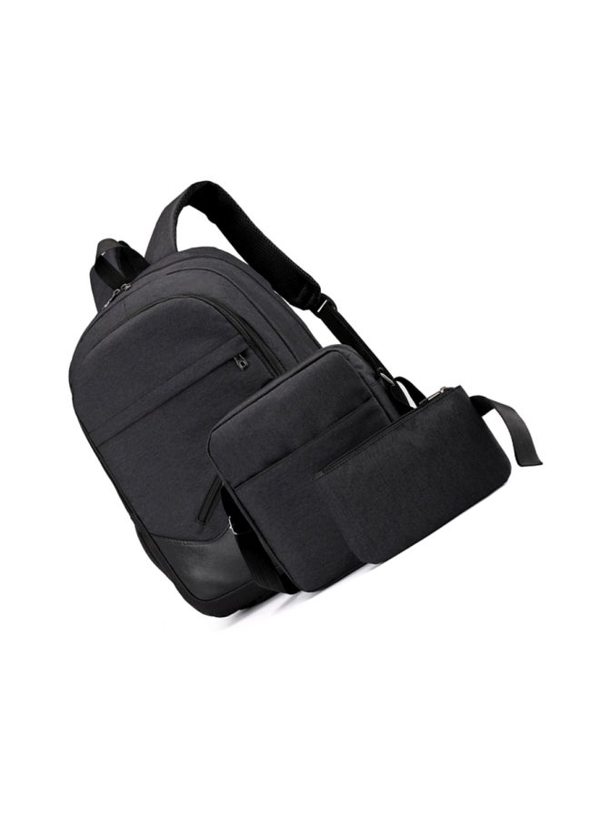 Cool Baby 3-Piece Nylon Backpack Black - Image 3