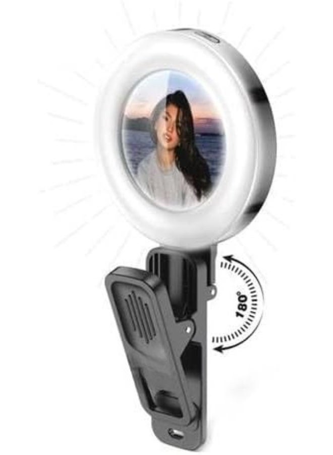 LED Video Light Clip – Mobile Fill Light with Mic & Phone Stand – Lightweight & Easy-to-Use for Daily Shooting - Image 1