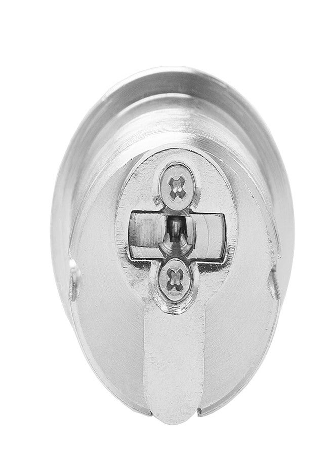 Jeriup Mortise Lock Cylinder,1-1/4"(Overall Length: 32mm), Satin Nickle (Silver), Brass (Copper) Cylinder, Lock core, dimple Keyway, Door Replacement Cylinder Lock with 5 Keys - Image 2