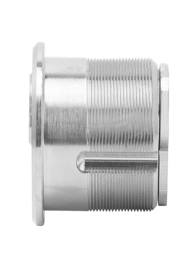 Jeriup Mortise Lock Cylinder,1-1/4"(Overall Length: 32mm), Satin Nickle (Silver), Brass (Copper) Cylinder, Lock core, dimple Keyway, Door Replacement Cylinder Lock with 5 Keys - Image 5