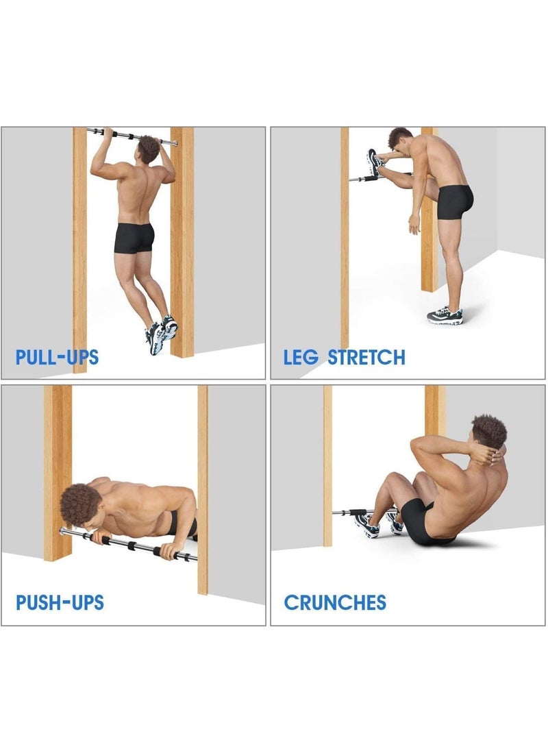 SportQ - SportQ® Door Bar Exercise Bar Home Gym Doorway Exercise 60-100cm, Gym Exercise Bar, Brain Training and Fitness, Adjustable Size - Image 1