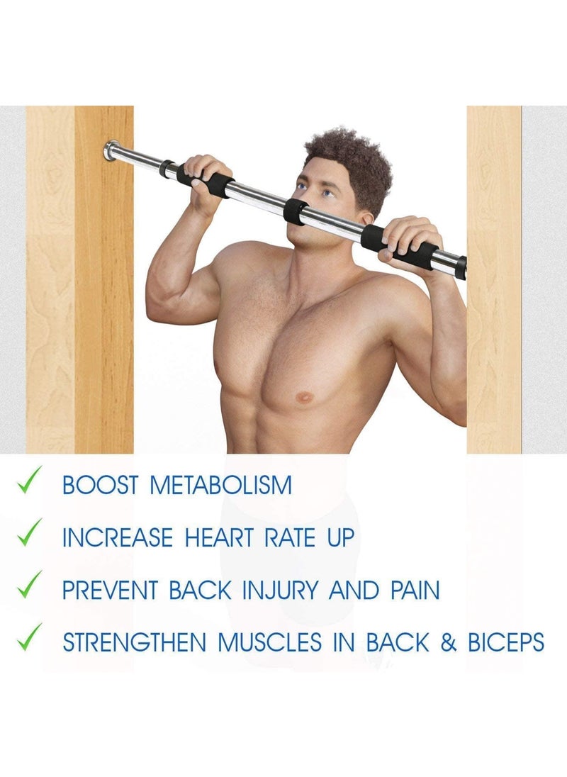 SportQ - SportQ® Door Bar Exercise Bar Home Gym Doorway Exercise 60-100cm, Gym Exercise Bar, Brain Training and Fitness, Adjustable Size - Image 1