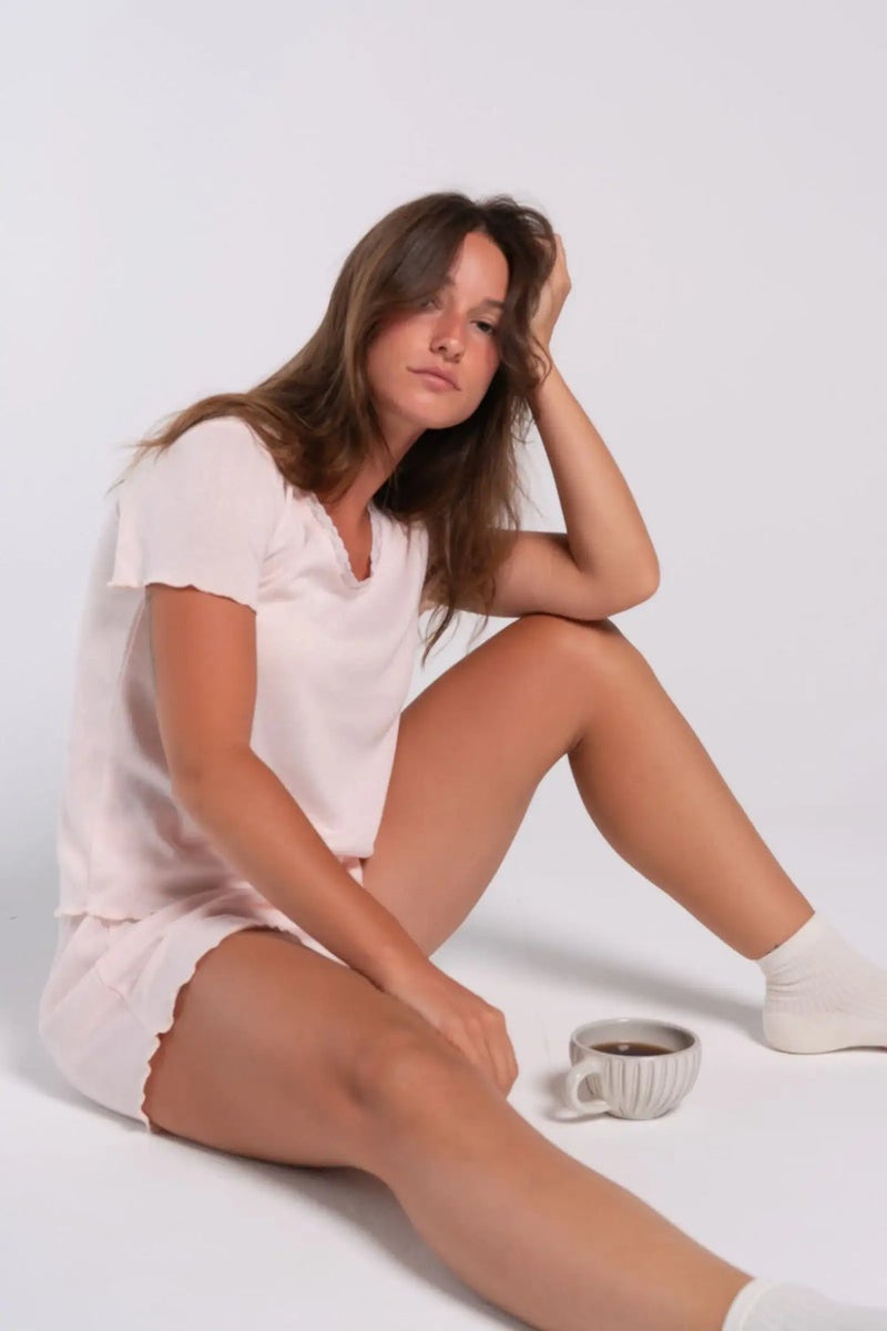 Carina طقم بيجاما مريح بقصة عادية - Image 4