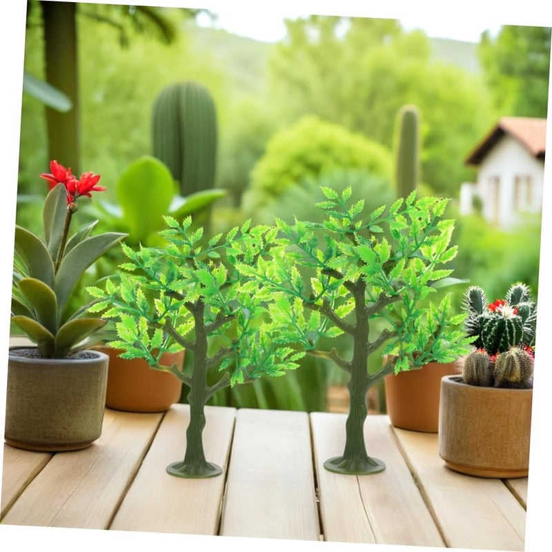 ياردوي (Yardwe) – 12 شجرة نموذجية لمشاهد القطارات، بطول 5.89 بوصة، شجرات صناعية بمقياس مصغر، لاستخدامها في تصميمات البنية التحتية للسكك الحديدية وديورامات، مكونات لبناء نماذج المناظر الطبيعية بنفسك (DIY). - Image 5