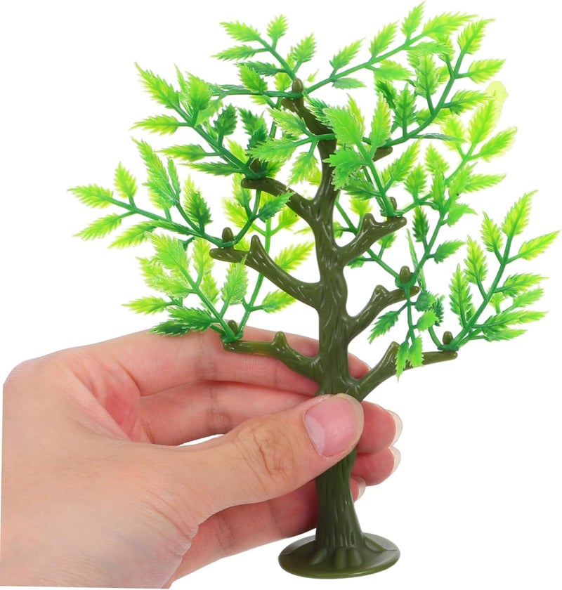 ياردوي (Yardwe) – 12 شجرة نموذجية لمشاهد القطارات، بطول 5.89 بوصة، شجرات صناعية بمقياس مصغر، لاستخدامها في تصميمات البنية التحتية للسكك الحديدية وديورامات، مكونات لبناء نماذج المناظر الطبيعية بنفسك (DIY). - Image 4