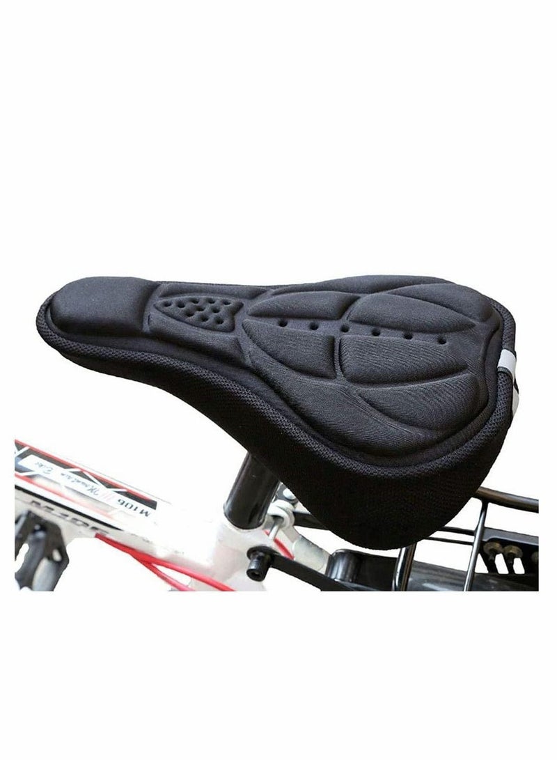 Y&D Bike Bicycle 3D Gel Silicone Saddle Cover Seat Pad Padded Soft Cushion Comfort Sport Storage Bag Triangle Frame Pouch for Cycling  - Image 1