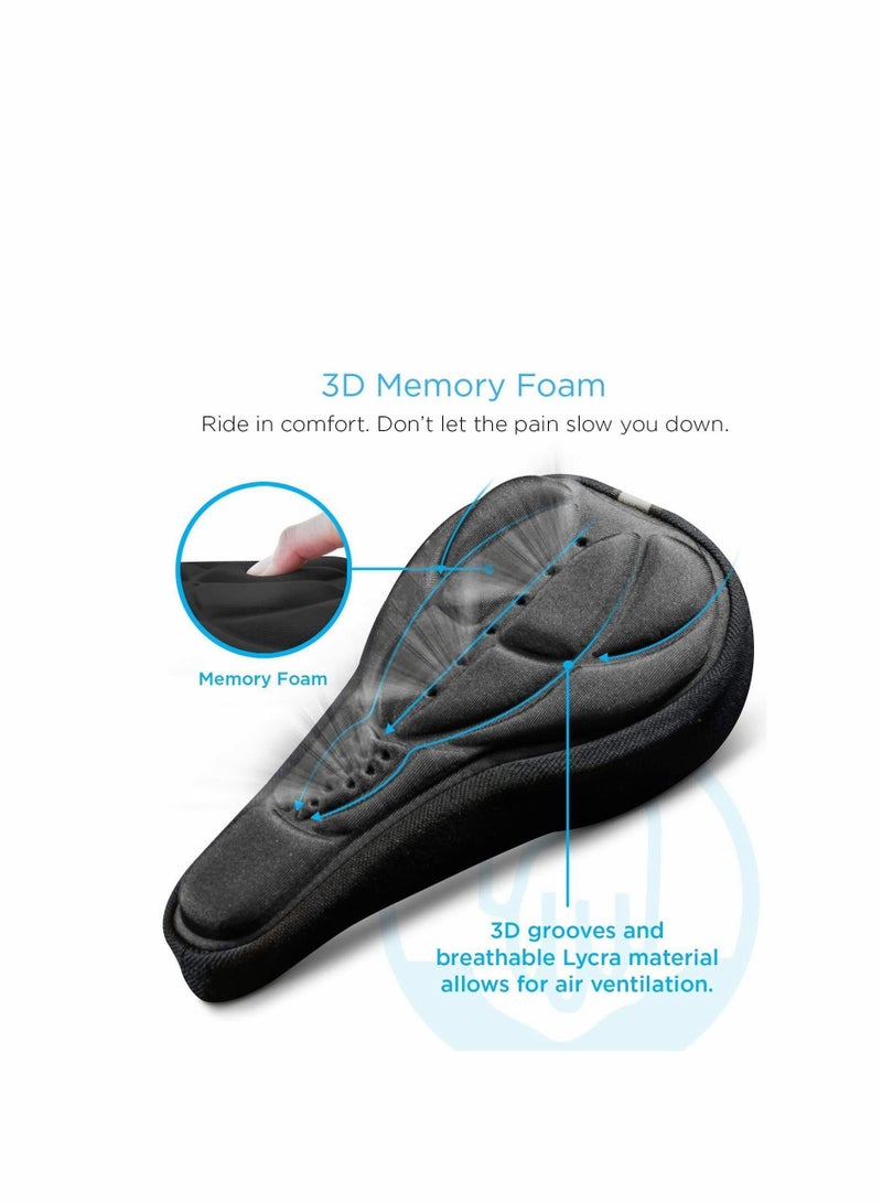 Y&D Bike Bicycle 3D Gel Silicone Saddle Cover Seat Pad Padded Soft Cushion Comfort Sport Storage Bag Triangle Frame Pouch for Cycling  - Image 3