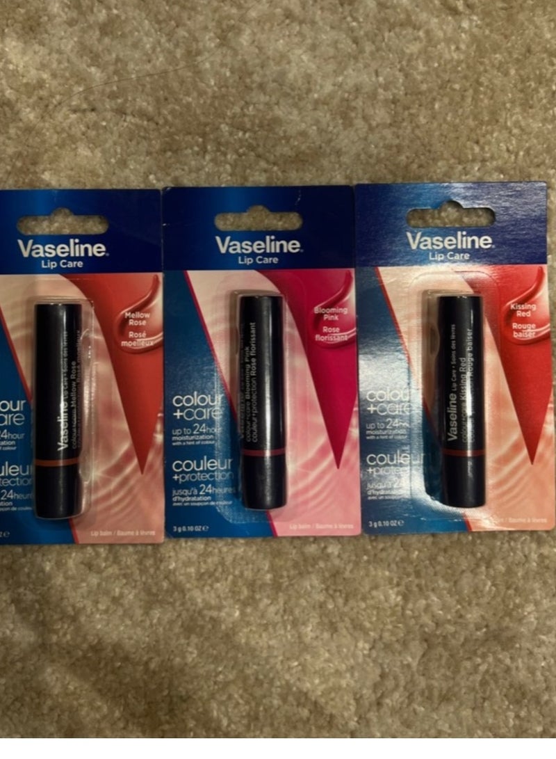 Vaseline lip care balm package consisting of pink * red * pink 3 * 3 grams - Image 3