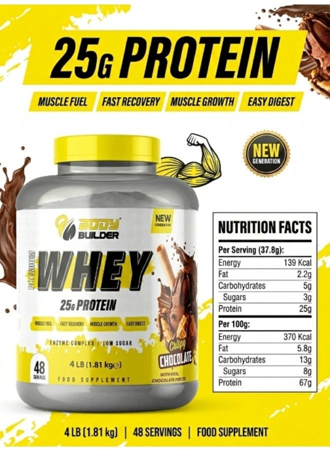 Body Builder Premium Whey Protein Chocolate 4lbs