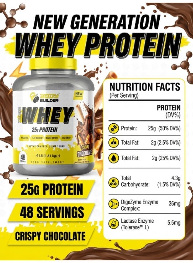 Body Builder Premium Whey Protein Chocolate 4lbs