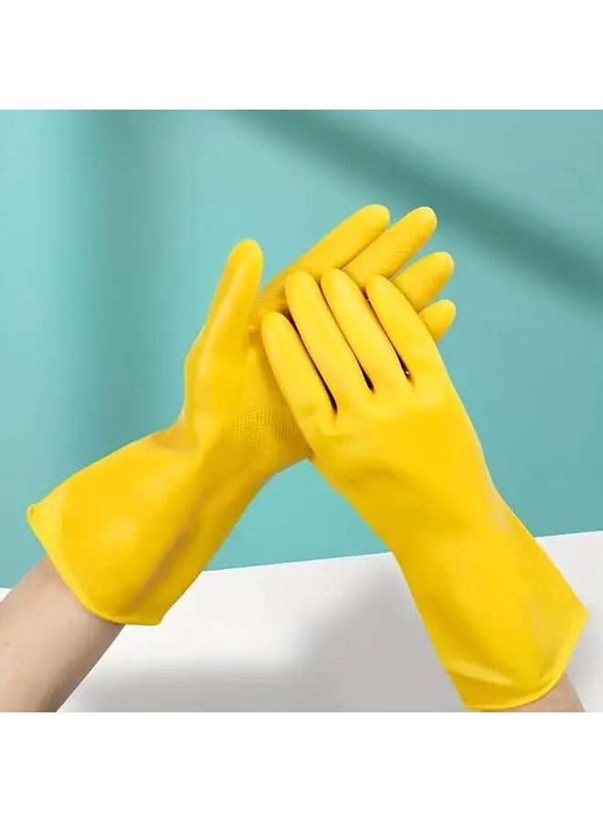 Large Kitchen Dishwashing Gloves Reusable Household Non Slip Cleaning Gloves 2pcs - Image 2