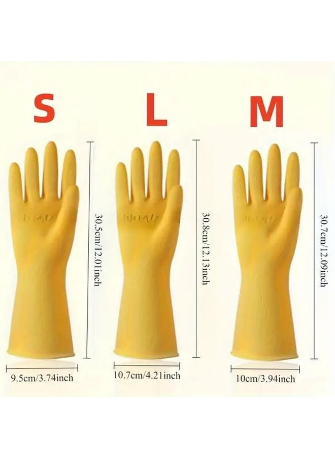 Large Kitchen Dishwashing Gloves Reusable Household Non Slip Cleaning Gloves 2pcs - Image 5