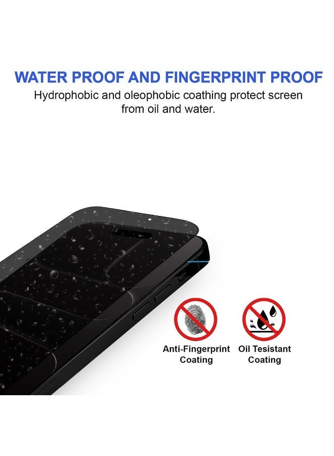 PRIMEEIGHT [3 PACK] iPhone Air Privacy Screen Protector 6.3 Inch Display Ultra Thin 9H Hardness Tempered Glass Easy to Install HD Privacy Screen - Image 4