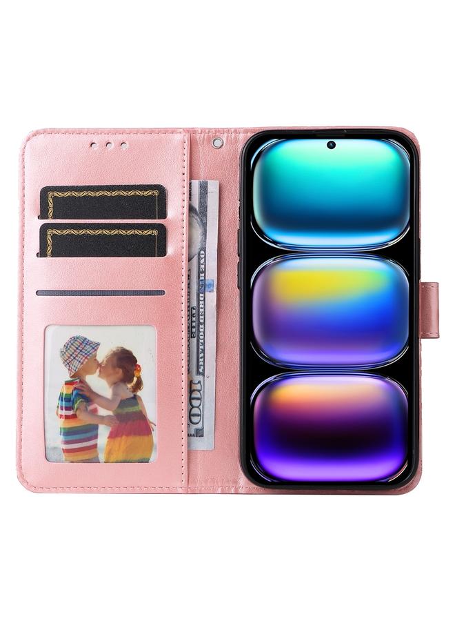 Zaboon Case For Infinix Hot 50 Pro+ 4G Embossed Sunflower Leather Phone Case - Image 4