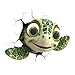 MAKTEM Peeking Baby Sea Turtle for Car Sticker Decals Cute 3D Cartoon Beach Ocean Animal Funny Unique 3D Peeking Car Decals for Auto Bumper Window Auto Panel 5x3in 1PCTurtle - Image 2