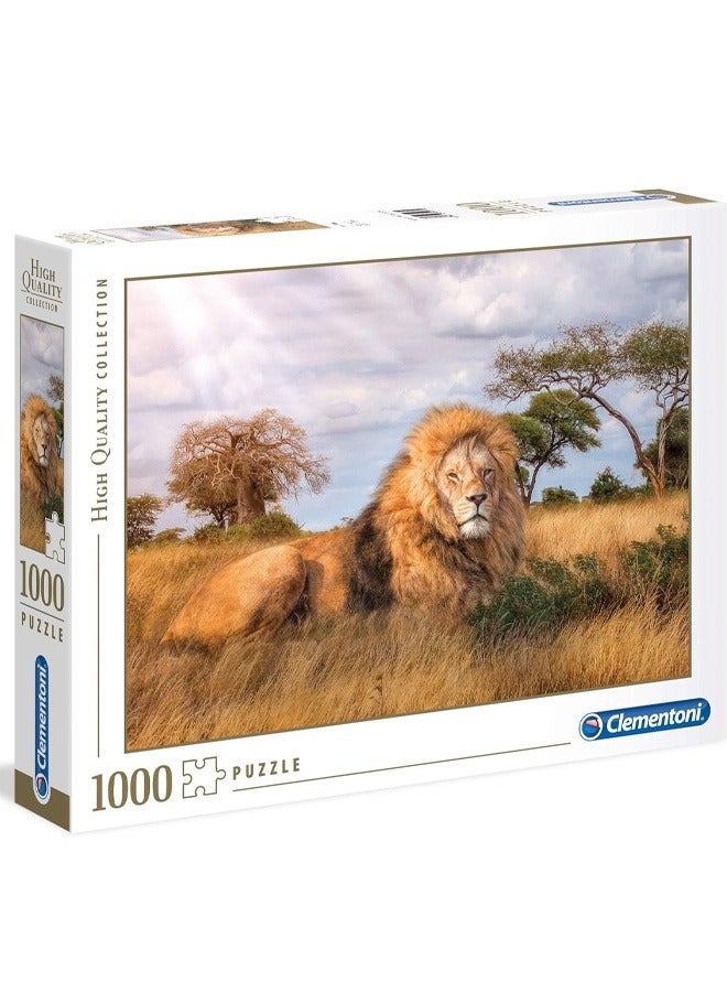 Clementoni 1000-Piece Premium Jigsaw Puzzle – The Majestic King Artwork - Image 1