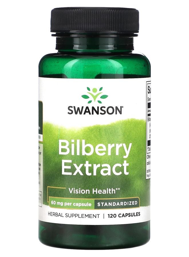 SWANSON Bilberry Extract 60 mg 120 Capsules