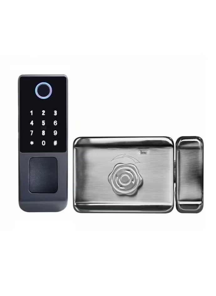 ASIV - Fingerprint Door Lock Waterproof Outdoor Gate Lock Tuya App Digital Passcode IC Card Keyless Front Door Electronic Lock - Image 1