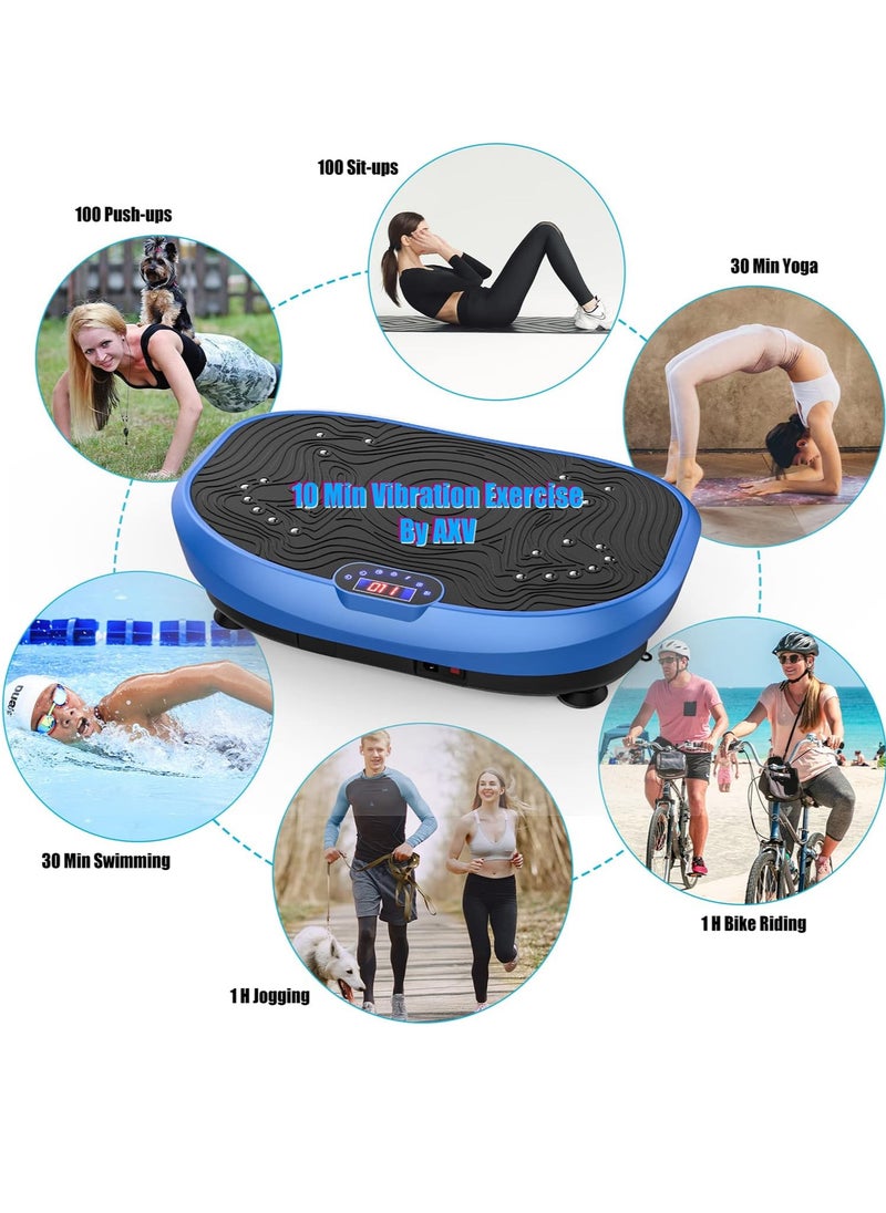 Sharpdo Vibration Plate Exercise Machine Whole Body Workout Vibrate Fitness Platform Lymphatic Drainage Machine for Weight Loss Shaping Toning Wellness Home Gyms Workout for Women Men  - Image 5