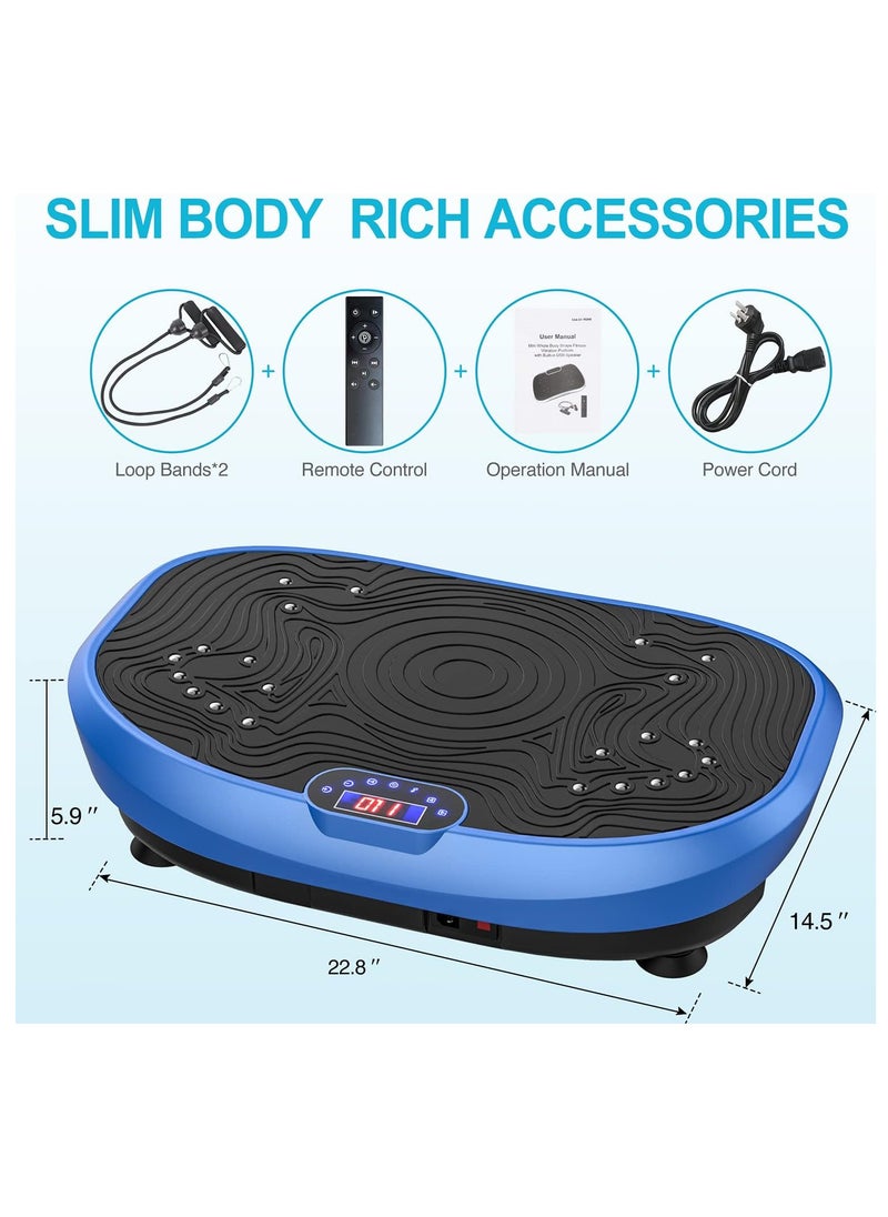 Sharpdo Vibration Plate Exercise Machine Whole Body Workout Vibrate Fitness Platform Lymphatic Drainage Machine for Weight Loss Shaping Toning Wellness Home Gyms Workout for Women Men  - Image 2