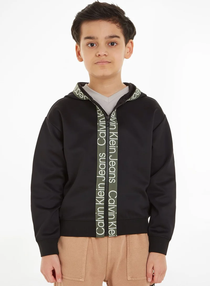 Calvin Klein Jeans Kids Zip Through Hoodie