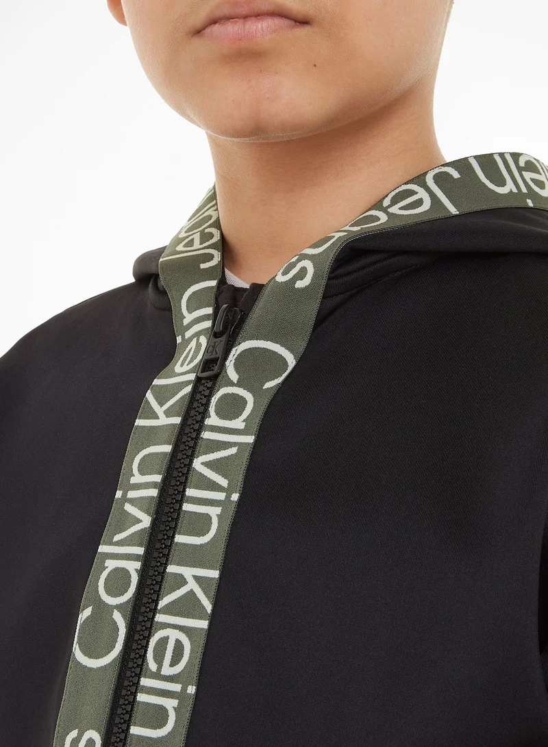 Calvin Klein Jeans Kids Zip Through Hoodie
