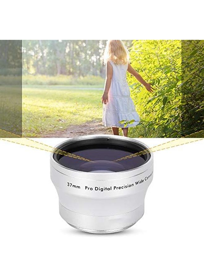 37mm 0 45x Wide Angle Lens With Magnifying Lens Dust Cloth And Bag For Camcorder - Image 4