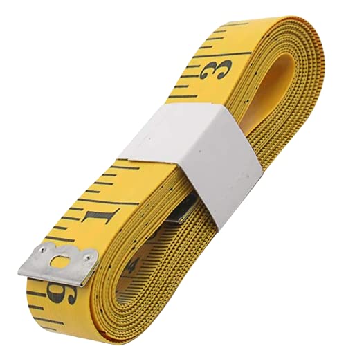 IONIX IONIX Inch Tape Measuring Tape Measure Tape Measurement Tape Inch Tape for Measurement for The Body Tailor Sewing Dress Making 150 cm Yellow Pack of 01  - Image 1