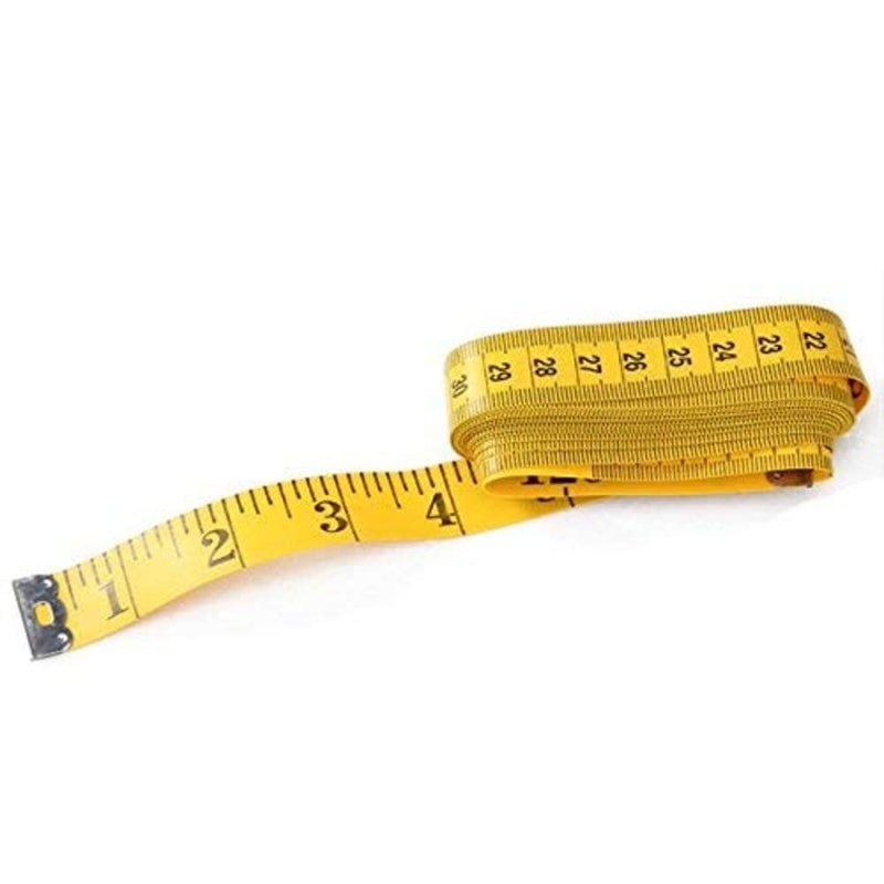 IONIX IONIX Inch Tape Measuring Tape Measure Tape Measurement Tape Inch Tape for Measurement for The Body Tailor Sewing Dress Making 150 cm Yellow Pack of 01  - Image 5