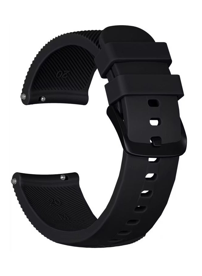 ديفيا ديلوكس سبورت سوار سيليكون لساعة سامسونج جلاكسي - أسود