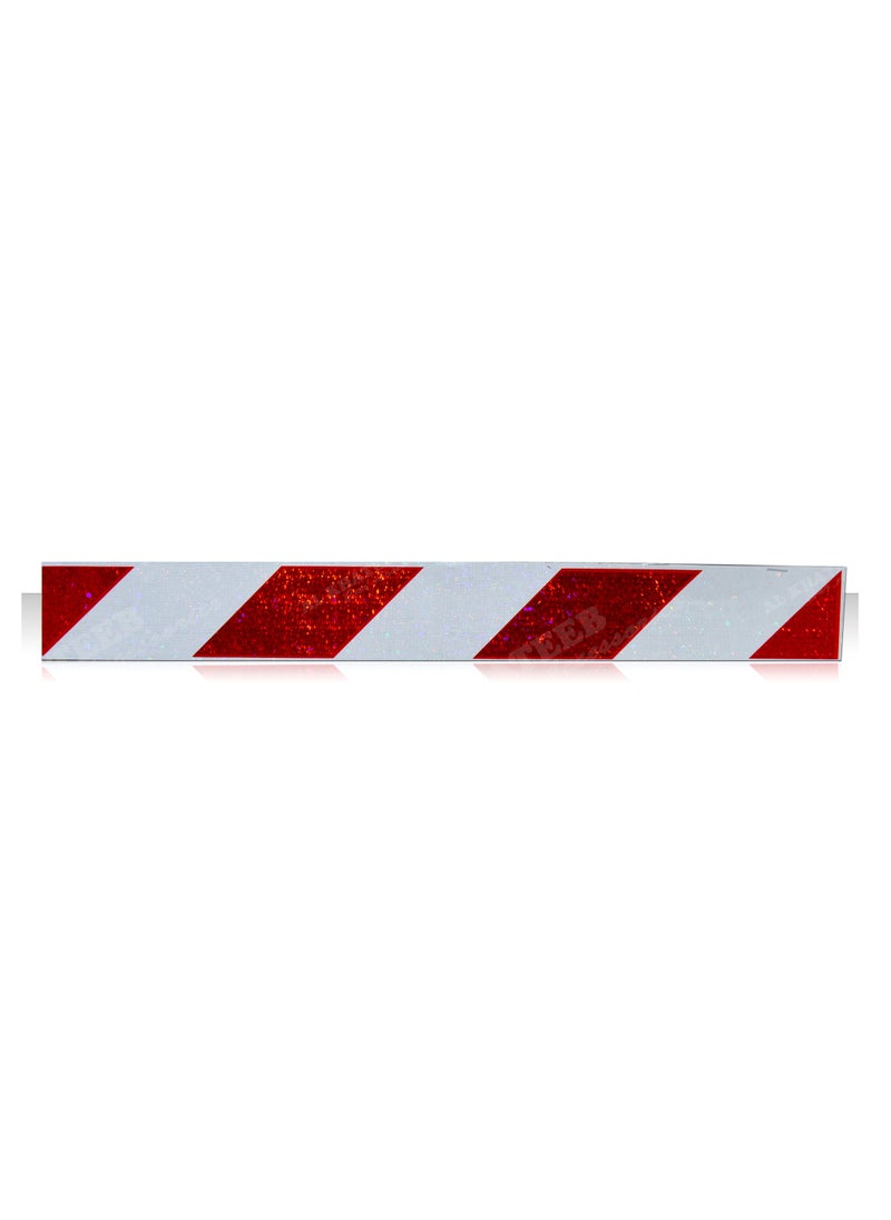 Al Khateeb Red/White Reflective Warning Stripe 40Cm 2Pcs 