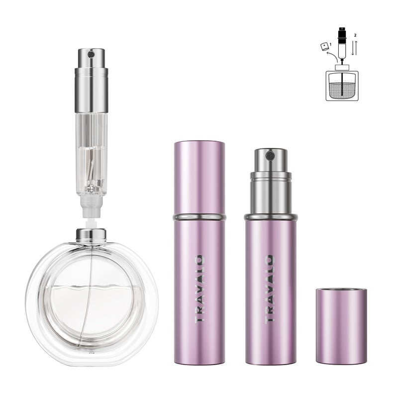 Travalo Refillable Perfume Atomizer Bottom Filling Fragrances Perfume Bottle Mini Cologne Dispenser Travel sized Portable Sprayer for Women Men Gift ESSENTI BLACK - Image 2