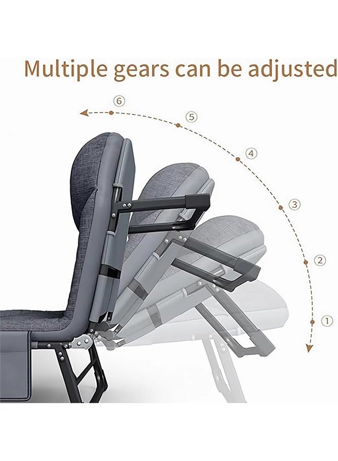 JCB CHIC Vital Premium Camping Bed Folding Bed 160 KG Capacity 8 Legs Luxury Recliner Bed Lounge Chair Adult Bed for Outdoor Beach Bed Office Camping Indoor Outdoor Foldable Lounger - Image 3