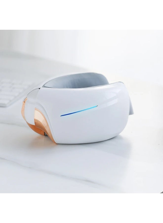 Smart Foldable Eye Massager with Bluetooth Function, Heat Therapy, Rechargeable, Air Pressure Eye Care, Relieves Eye Fatigue, Soothes the Eyes, Promotes Eye Blood Circulation, Relieves Dry Eyes , Dark Circles, and Delays Eye Aging - Image 2