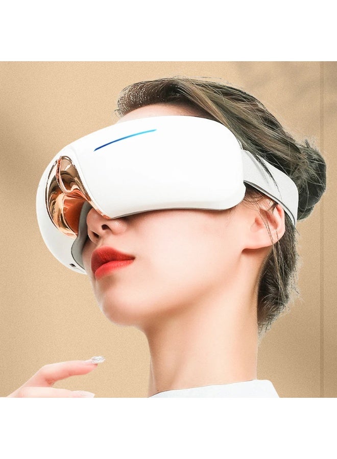 Smart Foldable Eye Massager with Bluetooth Function, Heat Therapy, Rechargeable, Air Pressure Eye Care, Relieves Eye Fatigue, Soothes the Eyes, Promotes Eye Blood Circulation, Relieves Dry Eyes , Dark Circles, and Delays Eye Aging - Image 3