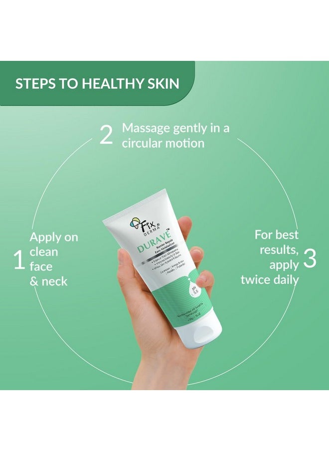 FIXDERMA Durave Ceramide Moisturizer For Face With Peptide & Mango Butter | Barrier Repair Moisturizer | Face Moisturizer For Women & Men | For All Skin Type - 50Gm  - Image 3