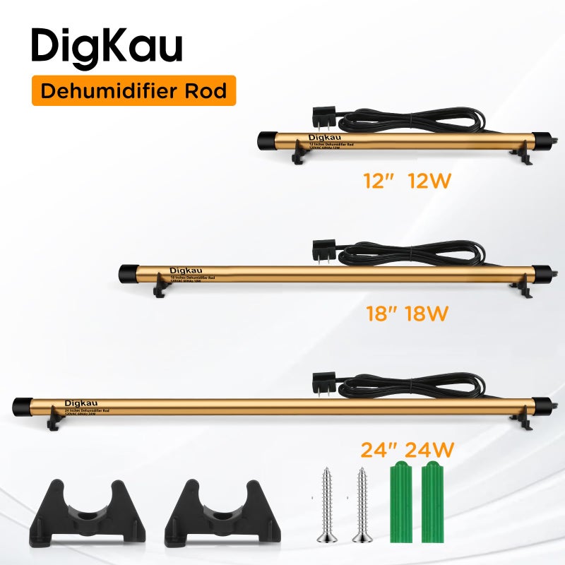 DIGKAU Gun Safe Dehumidifier Rod - High Power, Easy Installation Plug-in Dehumidifier, Superior Moisture, Keep Dry for Gun Safes,Cabinets, Closets (12in) - Image 3