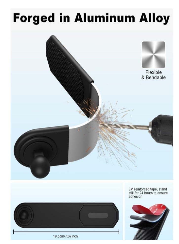 GUDOO حامل هاتف للسيارة، حامل هاتف عالمي للوحة القيادة والزجاج الأمامي، حامل هاتف للسيارة - Image 5