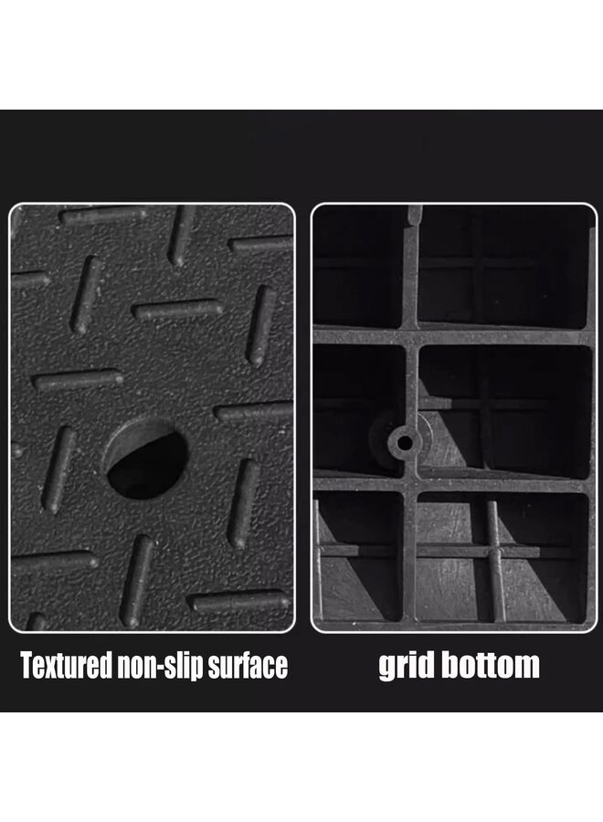 Curb Ramp for Driveway Rubber Curb Ramp, Slip Surface Design, Portable Heavy Duty Driveway Curb Ramp, for Car/Bicycle/Wheelchair(5CM) - Image 2