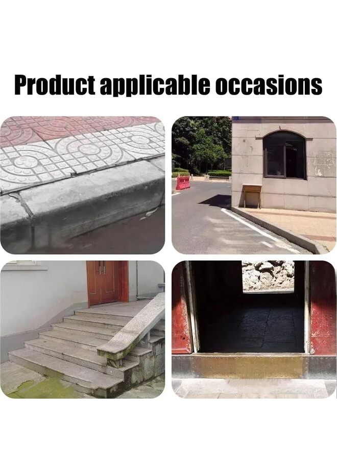 Curb Ramp for Driveway Rubber Curb Ramp, Slip Surface Design, Portable Heavy Duty Driveway Curb Ramp, for Car/Bicycle/Wheelchair(5CM) - Image 4