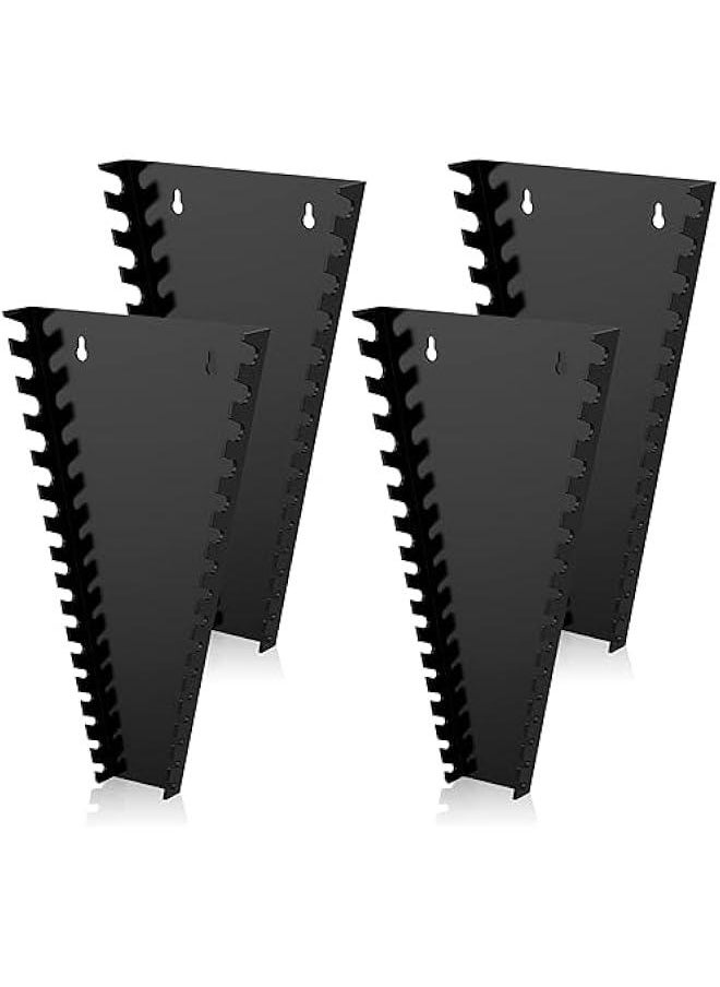 Generic 64 Slot Magnetic Wrench Organizer, Wrench Holder, Wrench Rack Tool Trays, Wrench Organizer Tray, Wrench Storage Organizer, Tool Organizer for Storing 5mm-27mm Metric and SAE Wrenches (Black)  - Image 1