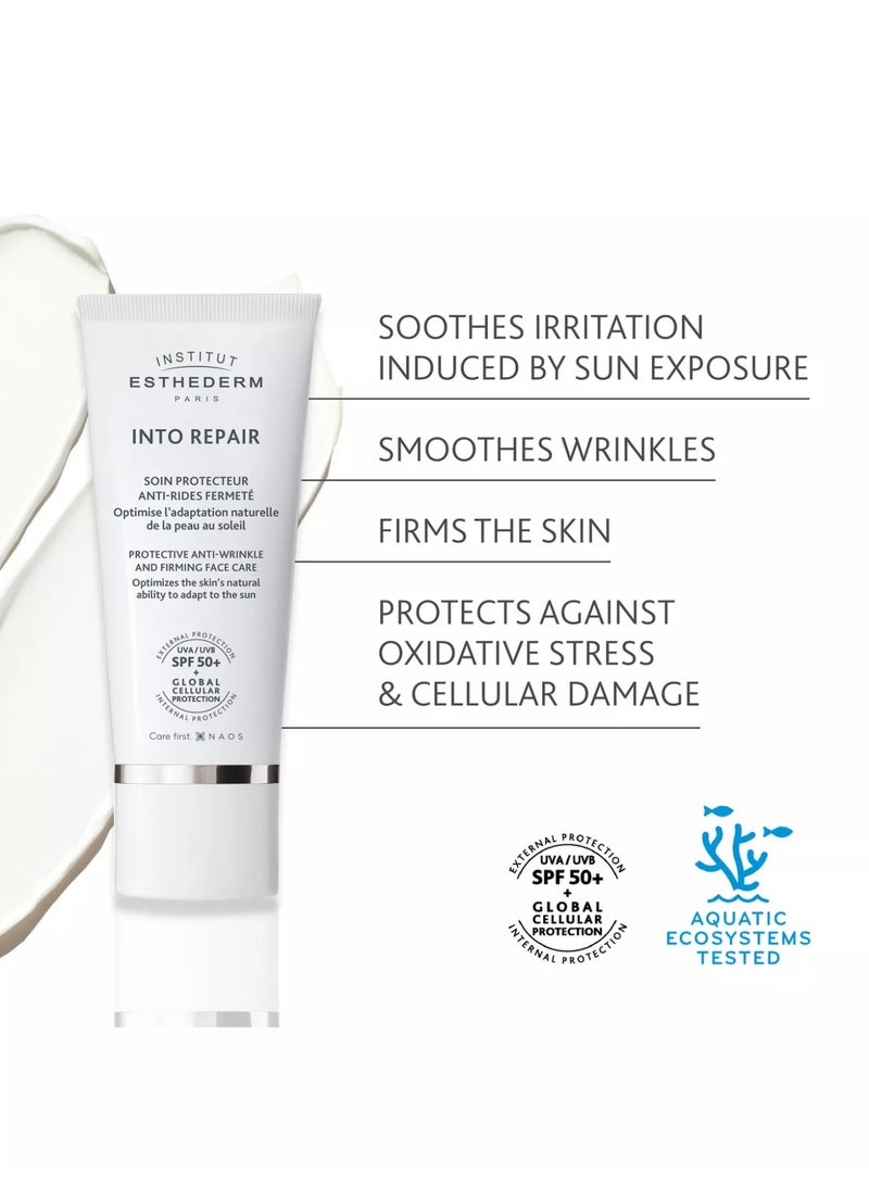 إستيديرم صن إنتو ريبير، واقي للوجه مضاد للتجاعيد ومشد للوجه بعامل حماية من الشمس 50+، 50 مل - Image 2