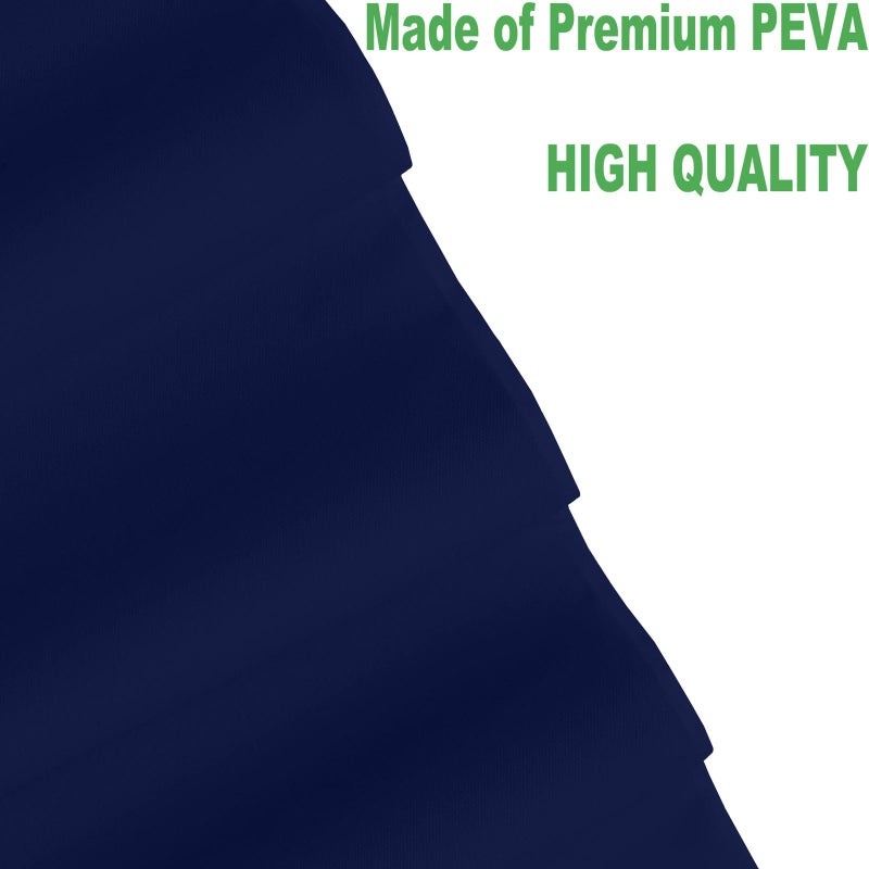 rebdng Plastic Navy Blue Tablecloths 3 Pack Disposable Table Covers 54"" x 108"" Deep Blue Table Cloths PEVA Party Tablecovers for Parties Picnic Birthday Wedding Banquet  Fits 6 to 8 Foot Rectangle Tables - Image 2