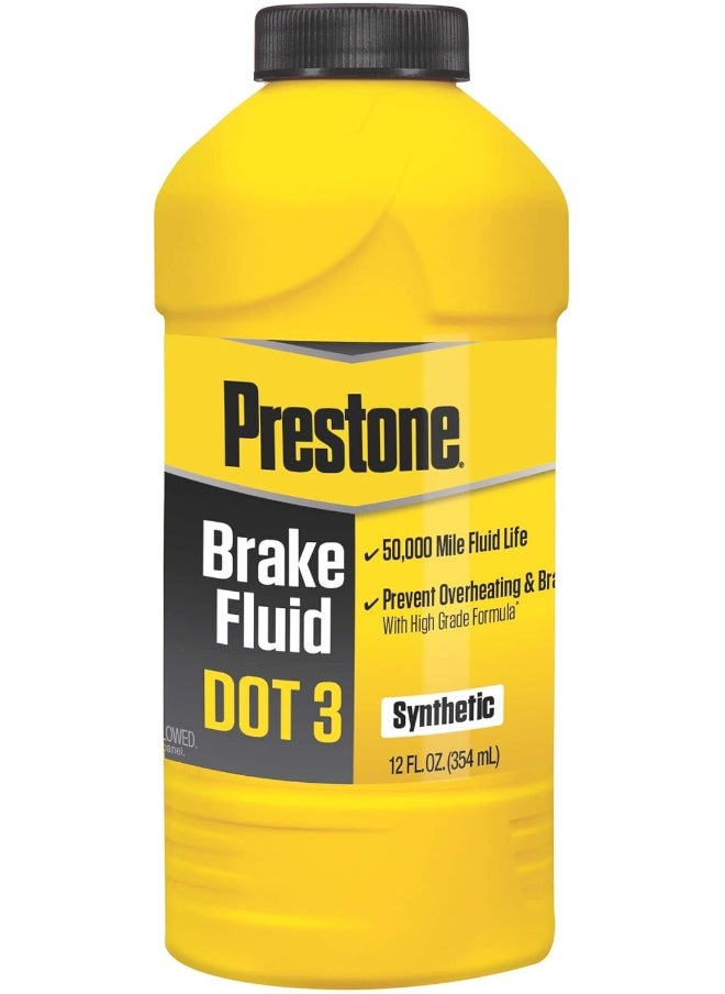 بريستون سائل الفرامل الاصطناعي Prestone AS400 Dot 3 (12 أونصة)  - Image 1