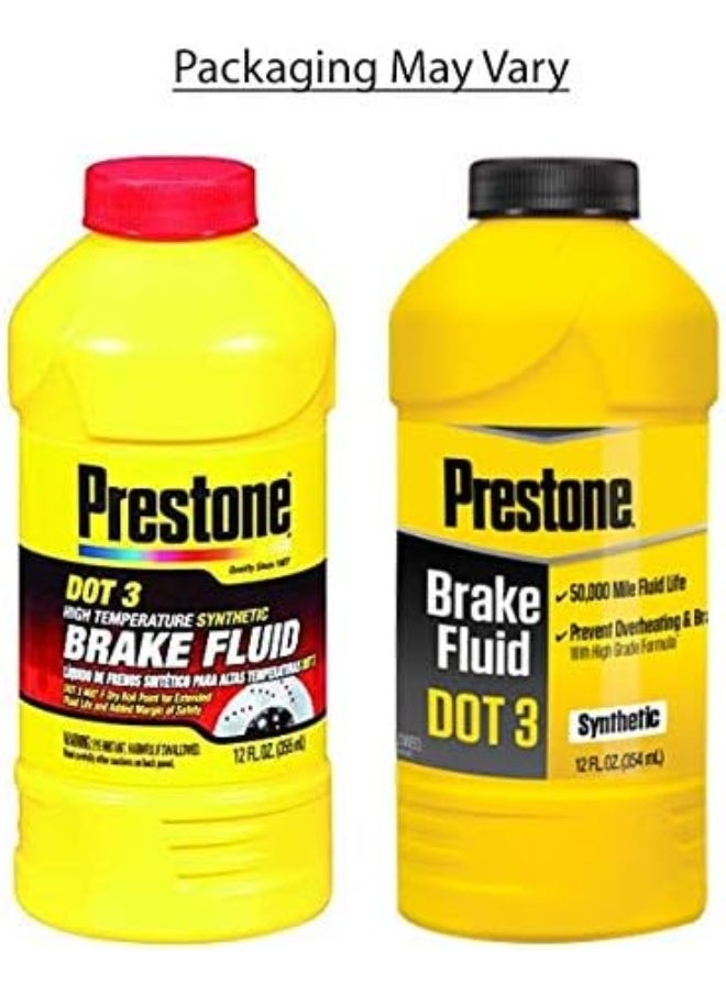 بريستون سائل الفرامل الاصطناعي Prestone AS400 Dot 3 (12 أونصة)  - Image 2