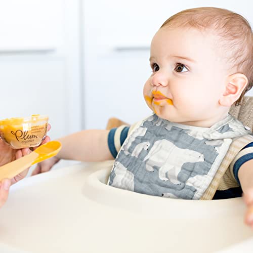 Zainpe 6Pcs Snap Muslin Cotton Bibs for Baby Bear Fox Deer Dog Bib Adjustable Machine Washable Burp Cloths with 6 Absorbent Soft Layers for Unisex Infant Newborn Toddler Drooling Feeding Teething - Image 4